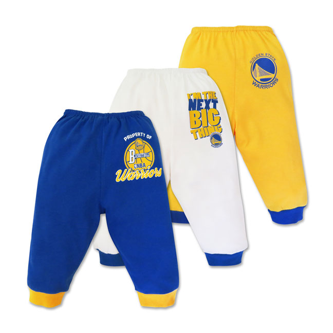 NBA Baby 3piece Pajama Pants (Next Big Thing Warriors) Cotton Stuff