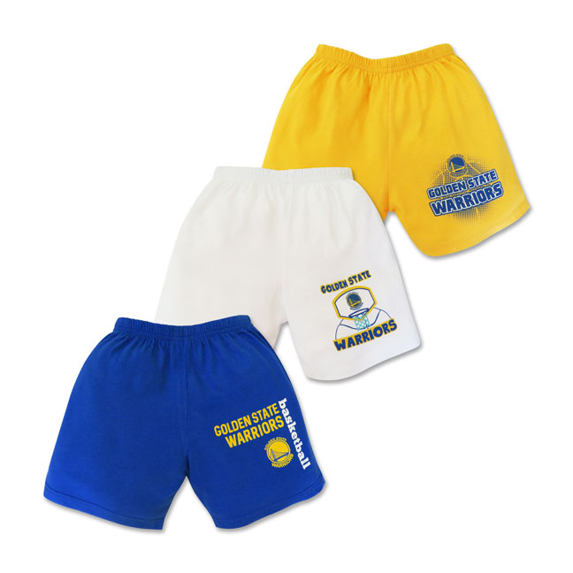 NBA Baby 3piece Shorts (Warriors Basketball) Cotton Stuff