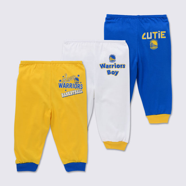 NBA Baby 3piece Pajama Pants (Cutie Warriors) Cotton Stuff